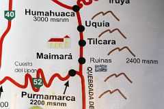 01 Map Showing The Route From Purmamarca Up The Salta Quebrada De Humahuaca.jpg
